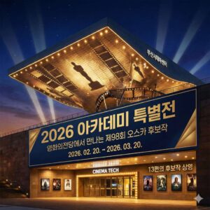 2026 아카데미 특별전 영화의전당에서 만나는 제98회 오스카 후보작