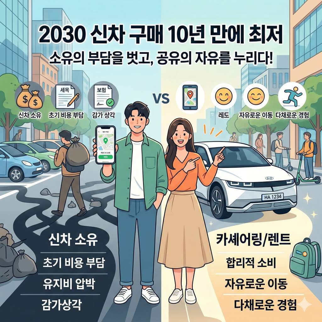 2030 세대 신차 구매 10년 만에 최저